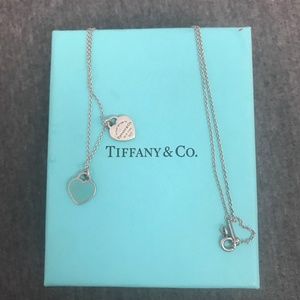 Tiffany & Co Mini Double Heart Tag Pendant